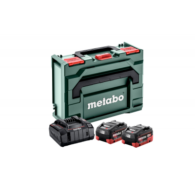 Комплект аккумуляторных батарей Metabo LiHD 2х10 Ач 18В с зарядным устройством в кейсе (685142000)