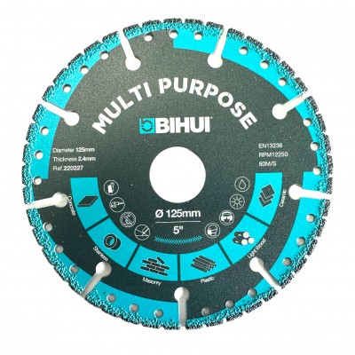 Диск алмазный BIHUI MULTI PURPOSE 125x2,4x22,23 мм (DSBS125)