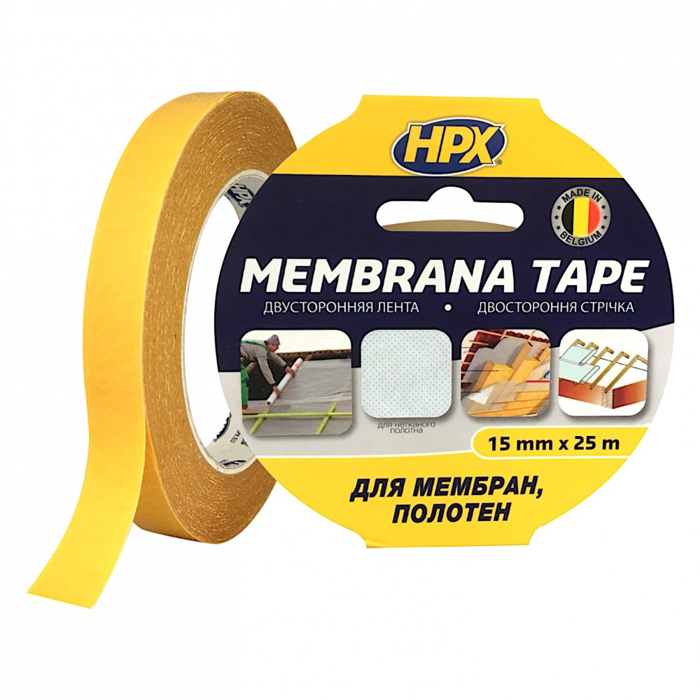 Стрічка двостороння Membrana Tape HPX 15мм х 25 м (MEM1525)