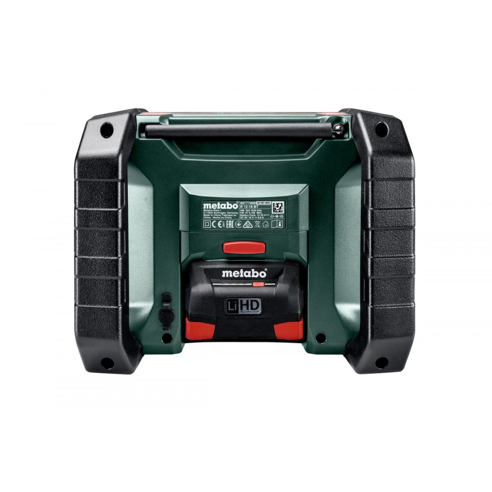 Аккумуляторный радиоприемник для строительной площадки Metabo R 12-18 DAB+ BT (600778850)