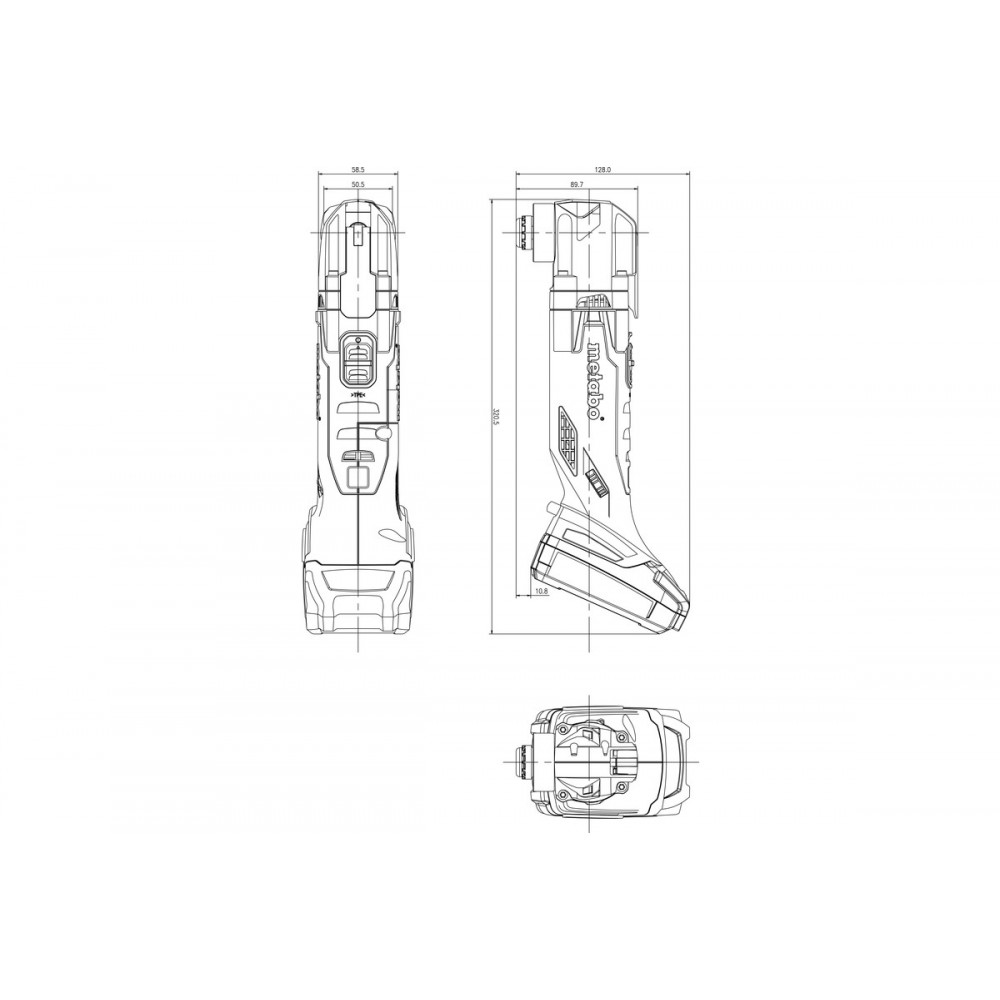 Аккумуляторный универсальный резак Metabo MT 18 LTX Compact (613021510)