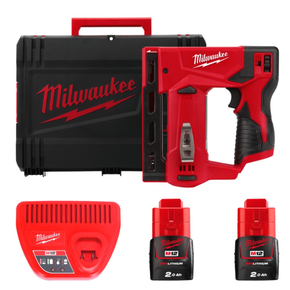 Степлер скобозабивной аккумуляторный MILWAUKEE M12 BST-202X (4933459635)