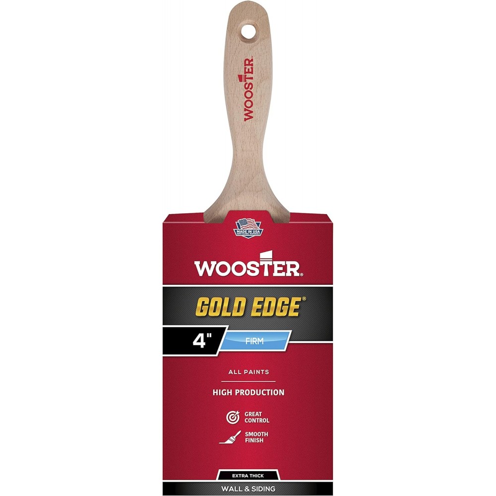 Профессиональная кисть для стен Wooster Gold Edge Wall, 10,16 см (5237-4)