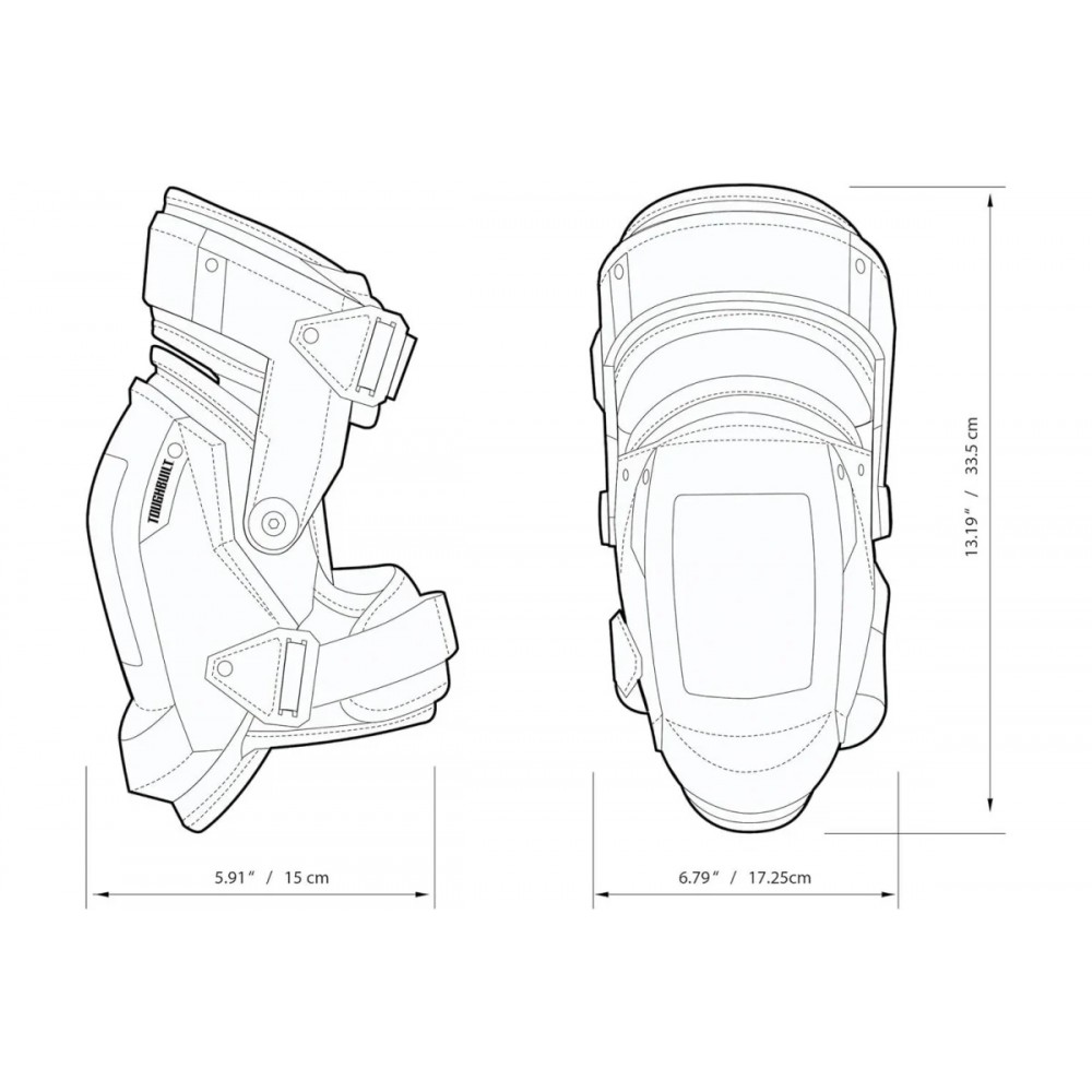 Наколенники ToughBuilt стабилизирующие, на пене (TB-KP-3)