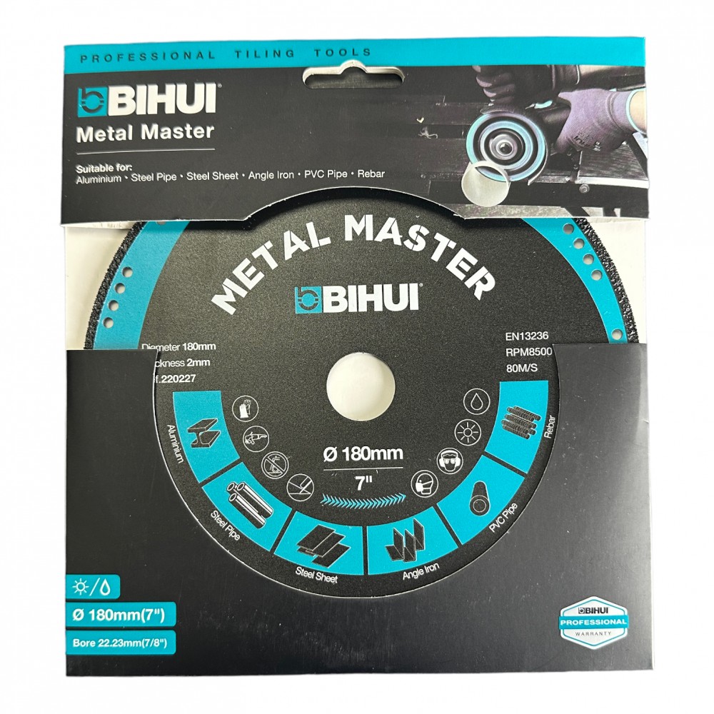 Диск алмазный BIHUI METAL MASTER 180x2,0x22,23 мм (DSBC180)