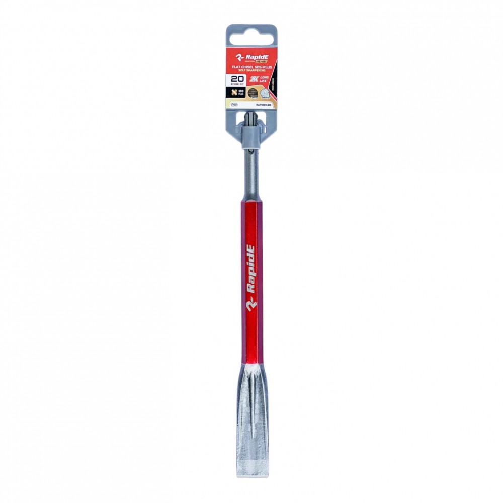 Зубило RapidE RED Point Flat Chisel SDS-PLUS 20x250 мм. (R-SDS)