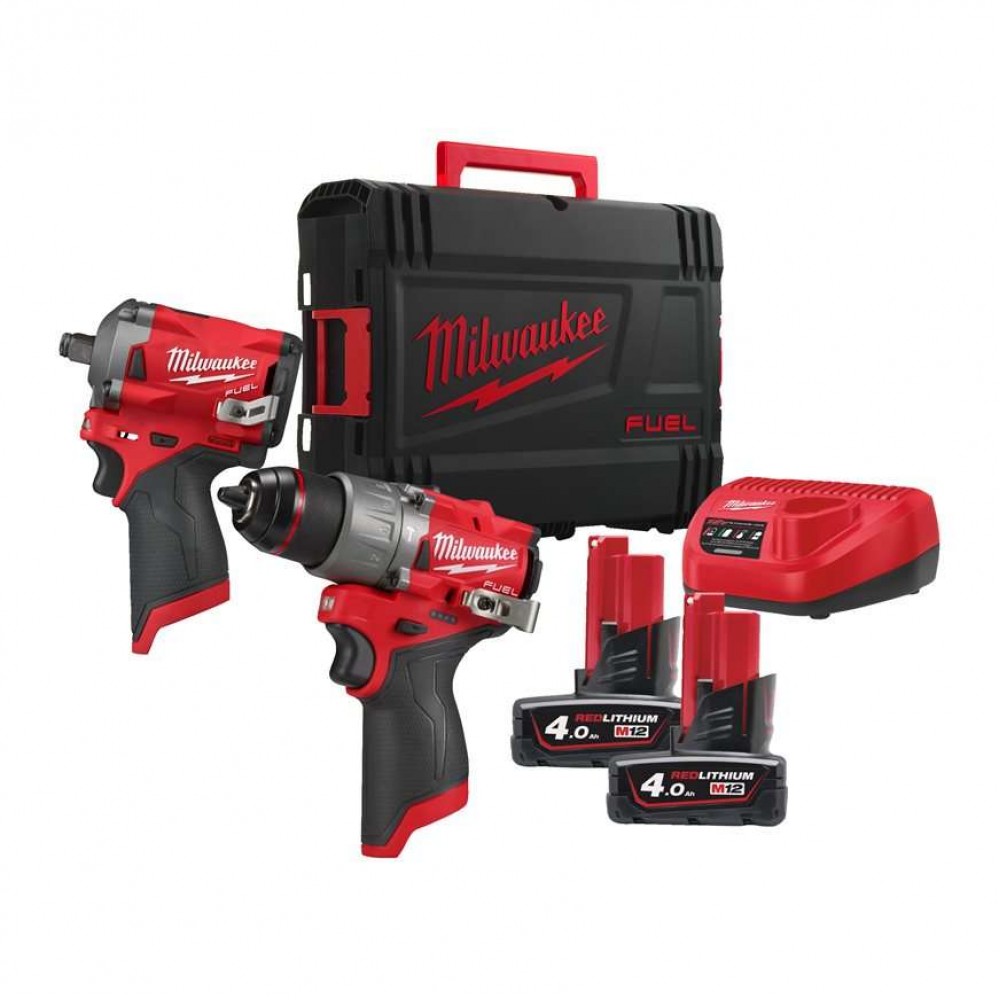 Набор из двух инструментов аккумуляторных бесщеточных Milwaukee M12 FPP2H2-402X (4933492512)