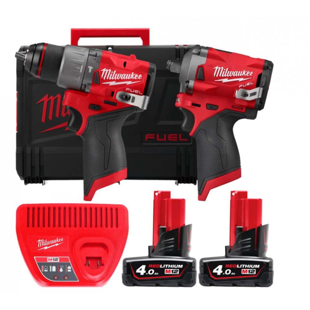 Набор из двух инструментов аккумуляторных бесщеточных Milwaukee M12 FPP2H2-402X (4933492512)