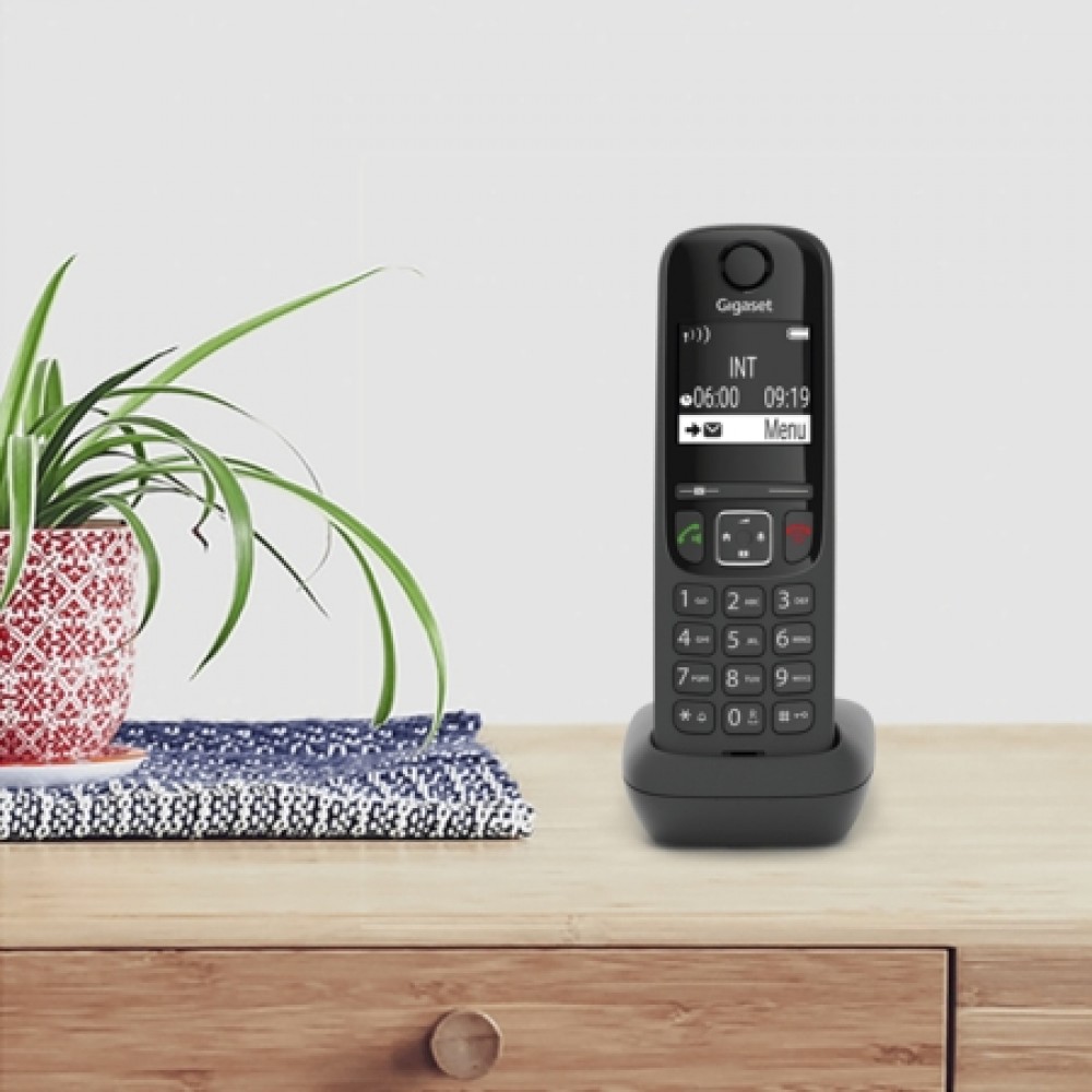 Радiотелефон DECT Gigaset AS690 IP Black (S30852H2813S301)