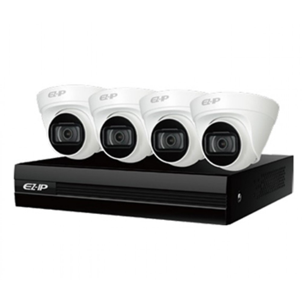 Комплект видеонаблюдения Dahua EZIP-KIT/NVR1B04HC-4P/E/4-T1B20