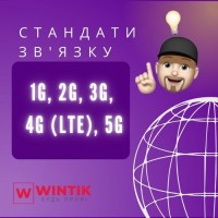 Стандарты связи 1G, 2G, 3G, 4G (LTE), 5G