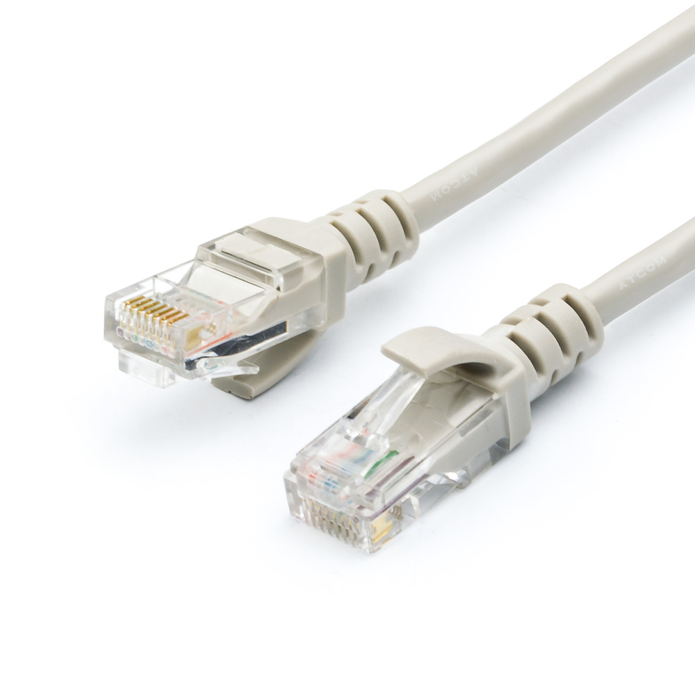 Патч-корд Atcom Geplink UTP Cat.5e, 26AWG, CCS, 10м, серый (GL8010)