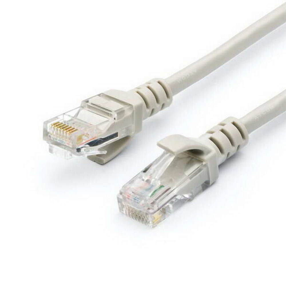 Патч-корд литой Atcom, UTP, RJ45, Cat.5e, 24AWG, CCA, 0.5м, серый