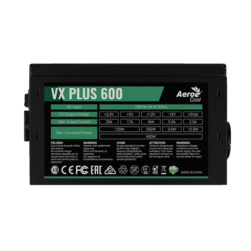 Блок живлення AeroCool VX Plus 600 600W