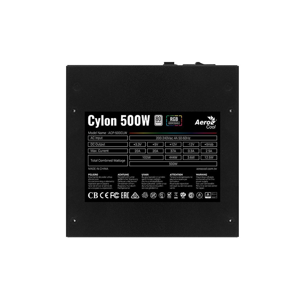 Блок живлення AeroCool Cylon 500 (ACPW-CL50AEC.11) 500W