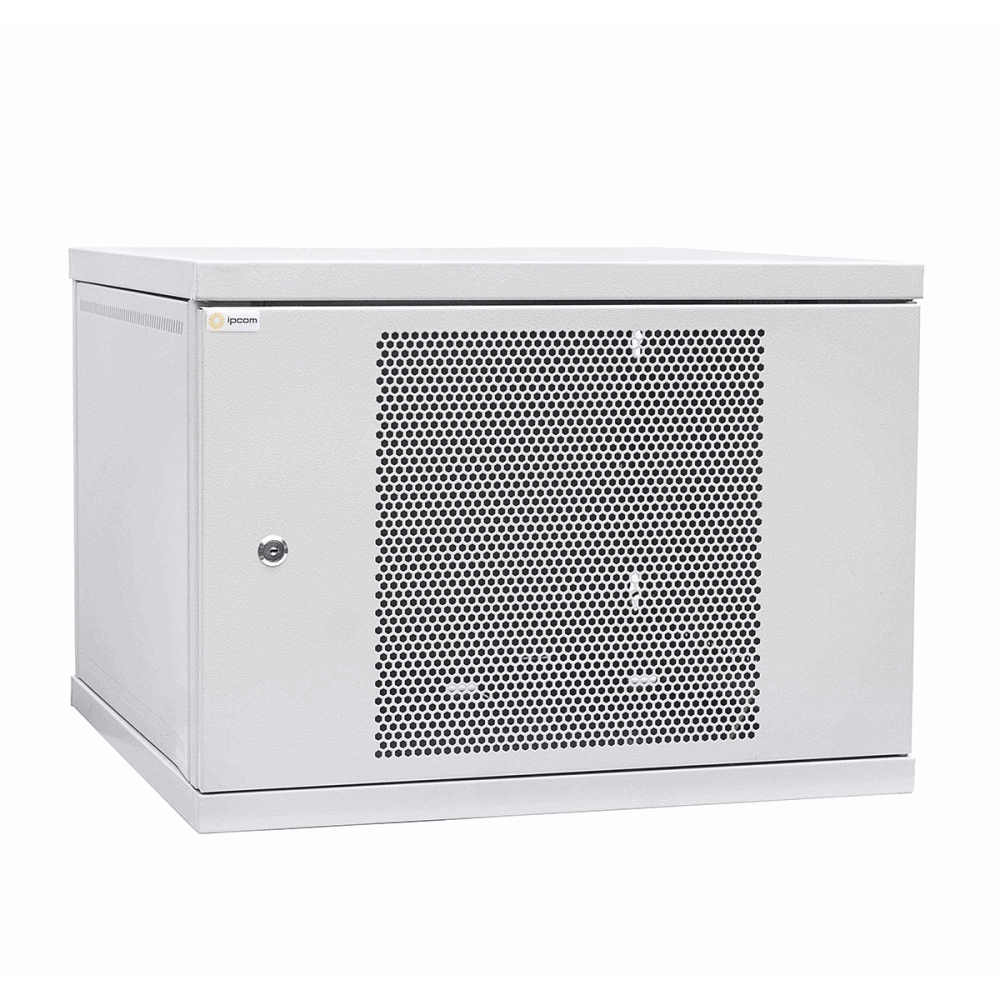 Шкаф настенный IPCOM 12U 600x450, СН-12U-06-04-ДП-1, перф