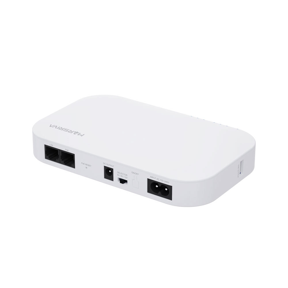 ДБЖ для роутера, ONU, MARSRIVA Smart Mini DC UPS KP2 White 10000mAh 18W