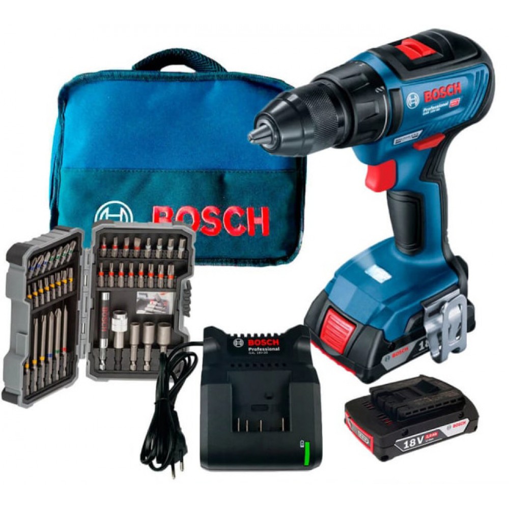 Акумуляторний Дриль (шуруповерт) Bosch Professional GSR 18V-50 безщітковий (06019H5004)