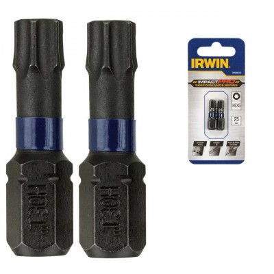 Бита IRWIN IMPACT PRO 1/4" 25мм TX10, 2шт (IW6061614)