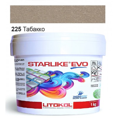 Эпоксидная затирка Litokol Starlike EVO 225 табакко 1 кг (STEVOTBC0001)