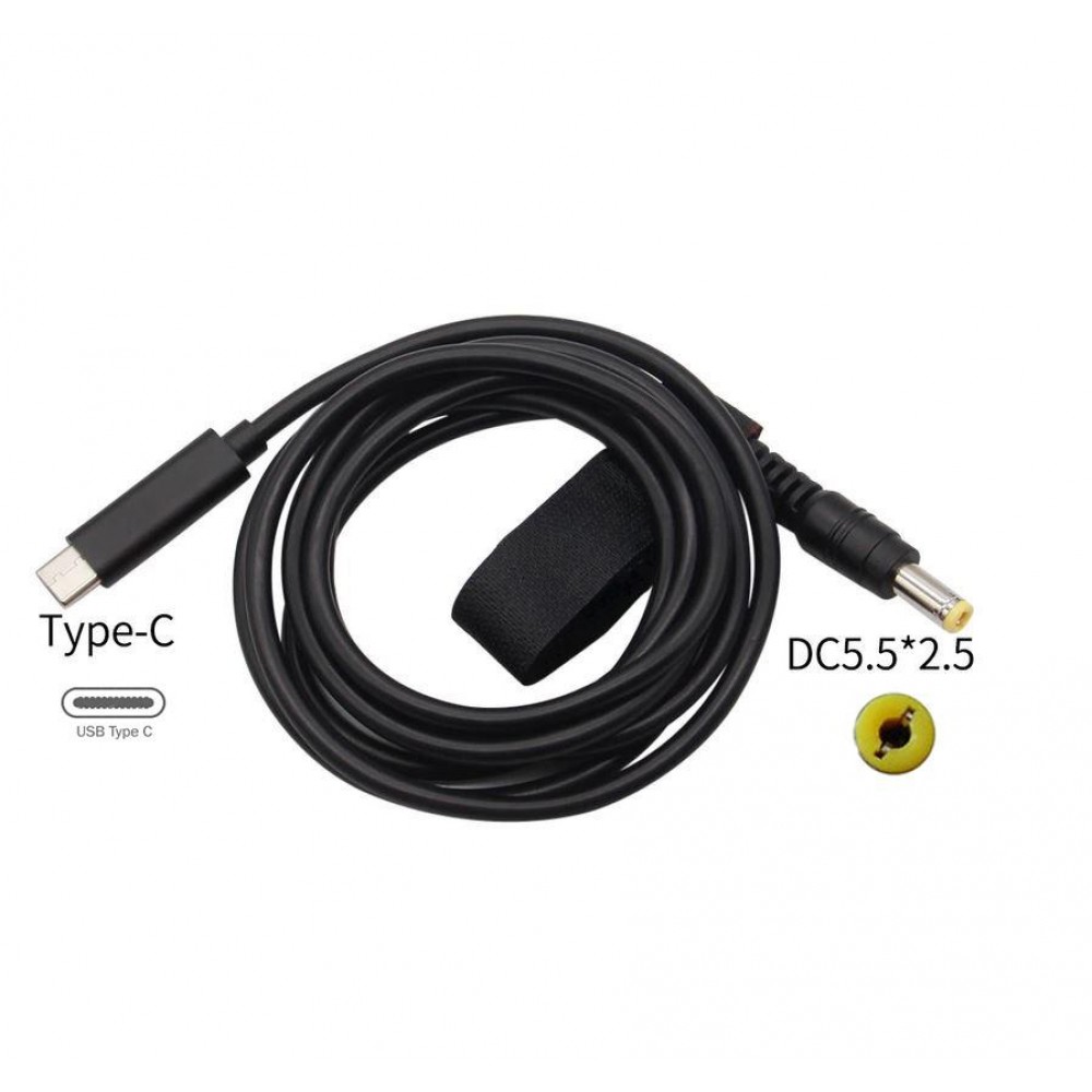 Кабель питания USB Type-C to DC-5.5-2.5 XoKo (XK-DC5525)