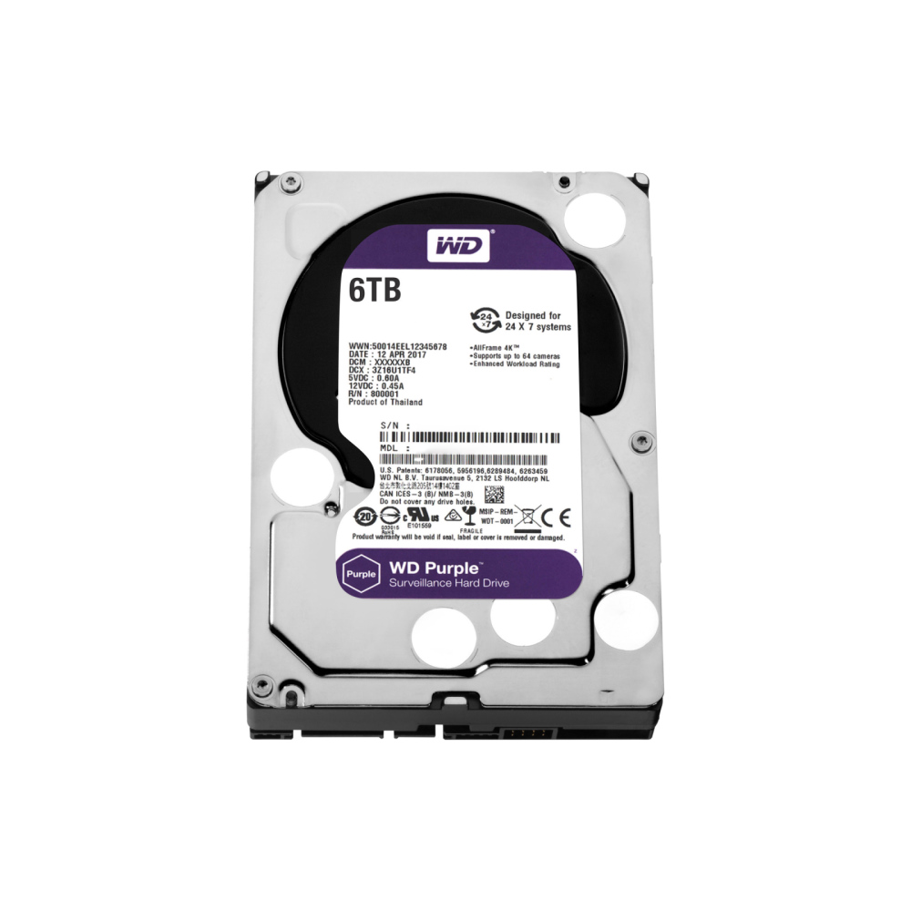 Жесткий диск Western Digital Purple 6TB (WD62PURZ)