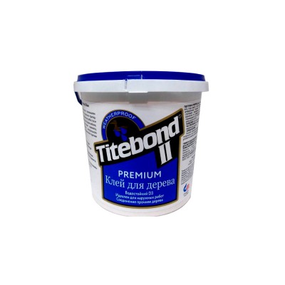 Столярний ПВА клей для дерева Titebond II Premium Wood Glue D3, 1 кг (5008-1) (5008-1)