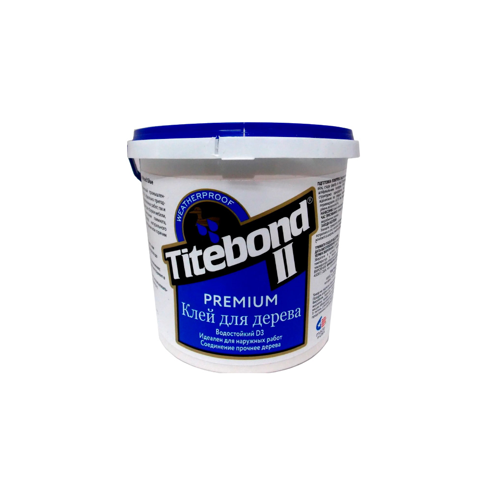 Столярний ПВА клей для дерева Titebond II Premium Wood Glue D3, 10 кг (5008-10) (5008-10)