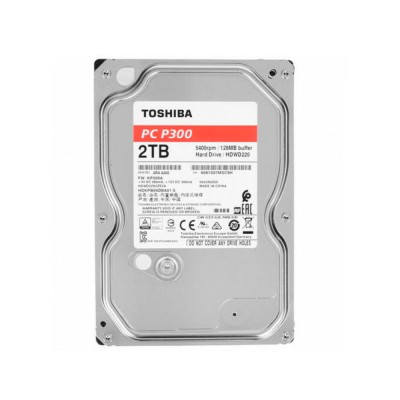 Накопитель HDD SATA 2.0TB Toshiba P300 5400rpm 128MB (HDWD220EZSTA)