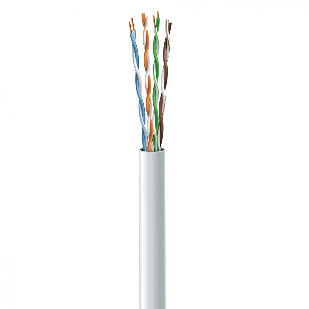 Кабель Ritar КВП UTP (4*2*0.5) 4p 24 AWG, CCA, внутренний, 50м, белый, OEM