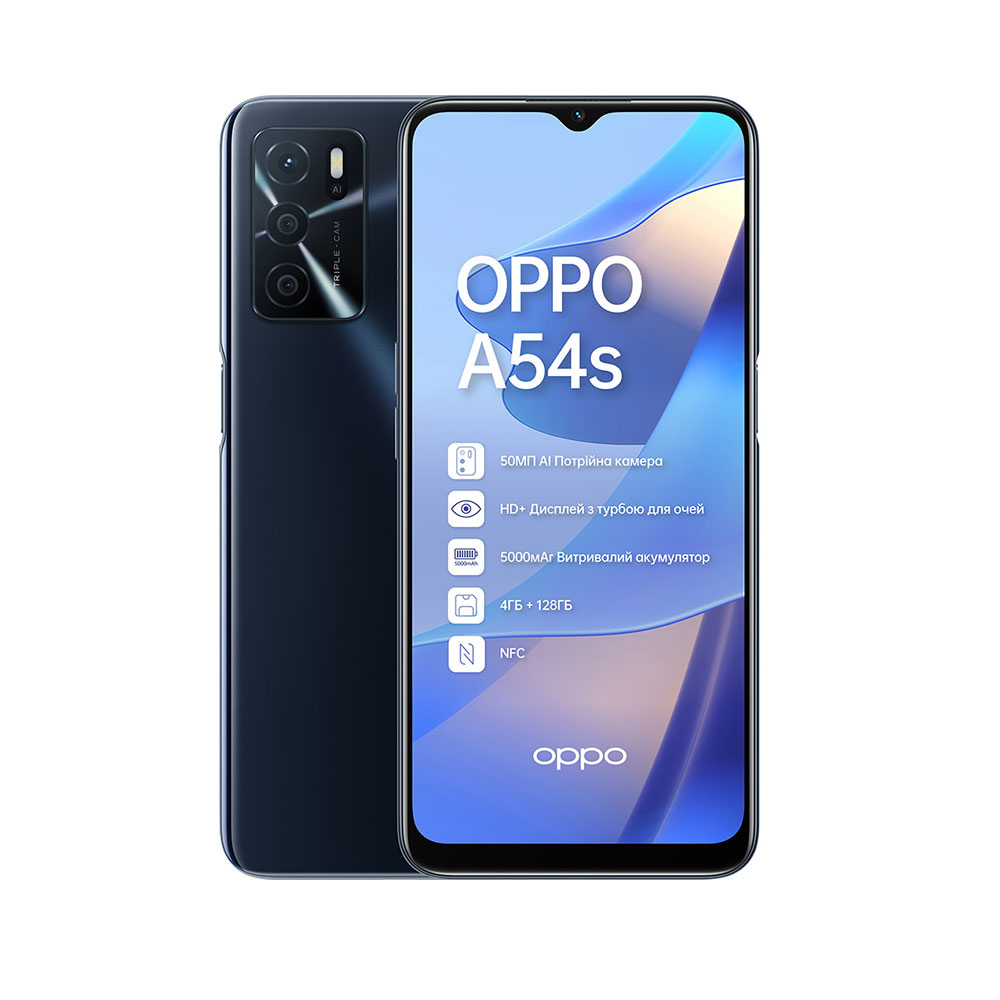 Смартфон Oppo A54s 4/128GB Dual Sim Crystal Black