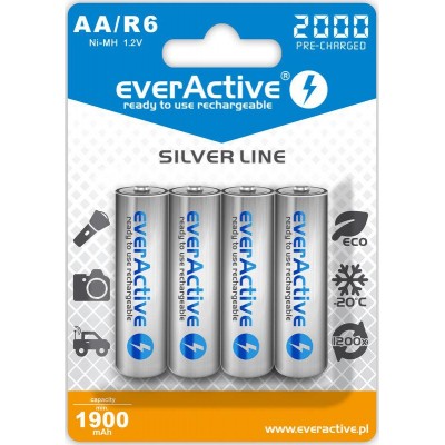 Аккумулятор everActive AA/HR06 Ni-MH 2000mAh BL 4шт