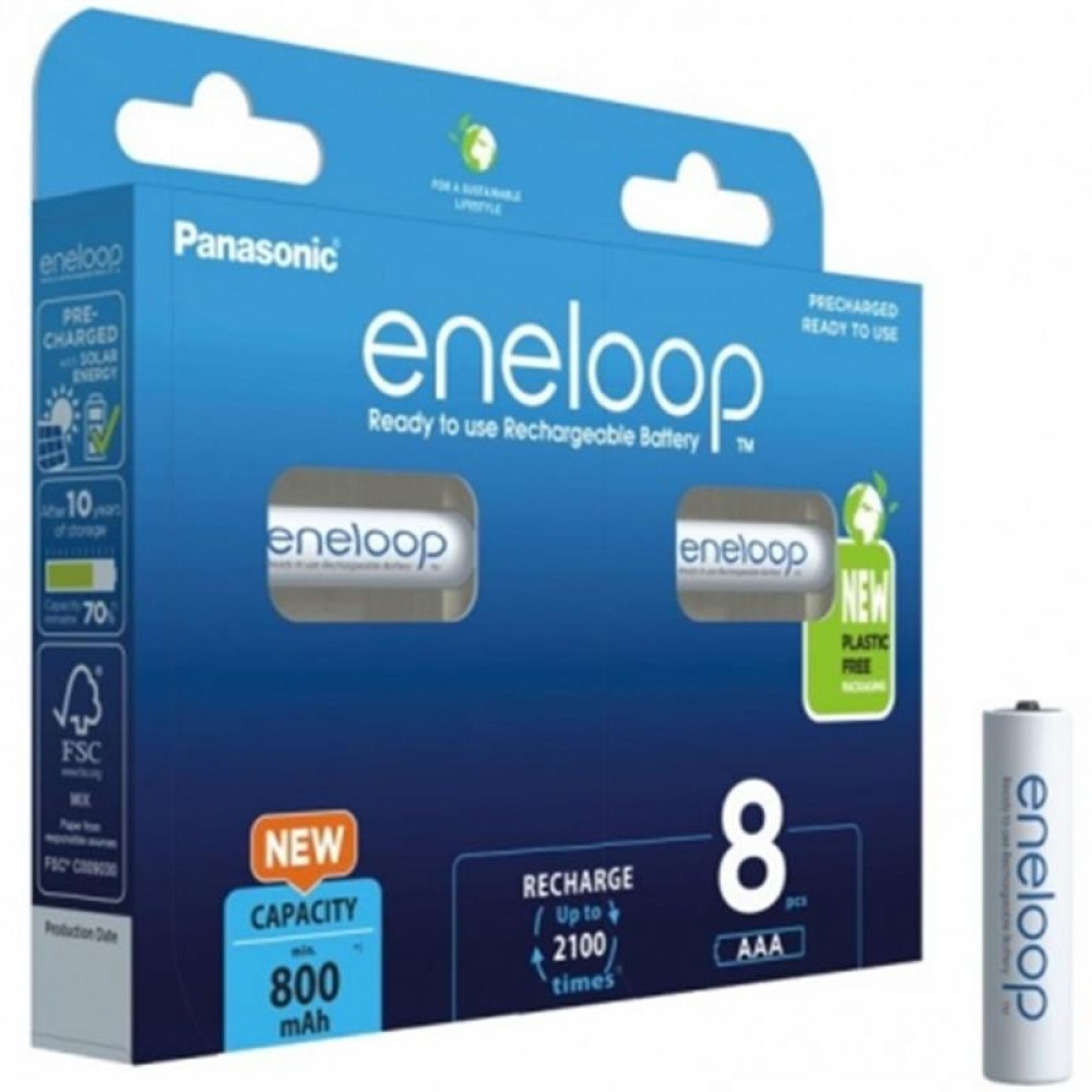 Аккумуляторы Panasonic Eneloop AAA NI-MH 800 mAh BL 8 шт