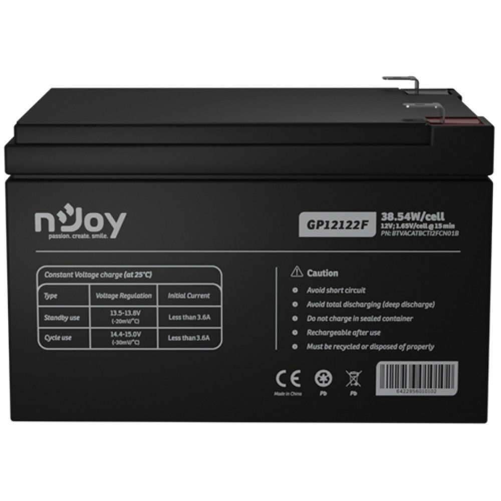 Акумуляторна батарея Njoy GP12122F 12V (BTVACATBCTI2FCN01B) VRLA