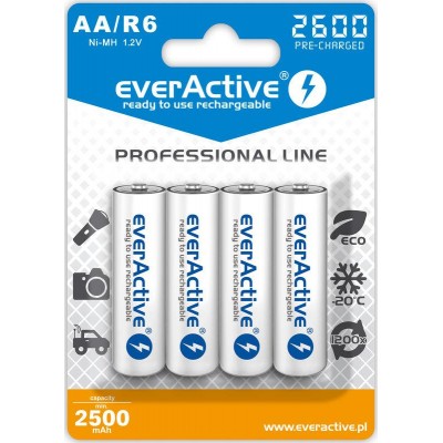 Аккумулятор everActive AA/HR06 Ni-MH 2600mAh BL 4шт