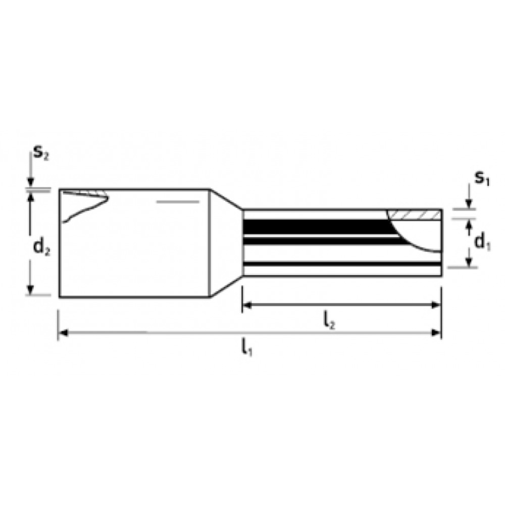 Гильзы контактные Knipex с пластмассовым изолятором (0,5 мм²) 200шт./уп. (97 99 330)