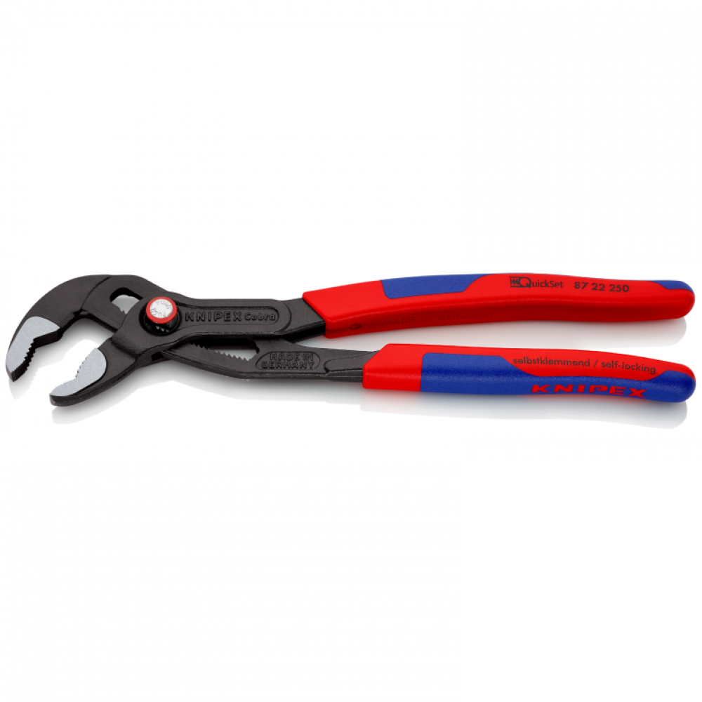 Переставные клещи Knipex Cobra QuickSet (с автопуском) сантехнические, 250 мм (87 22 250)