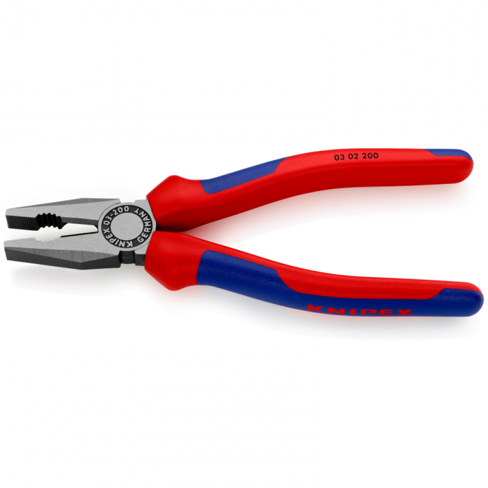 Плоскогубцы Knipex комбинированные (фосфатированные), 200 мм (03 02 200)