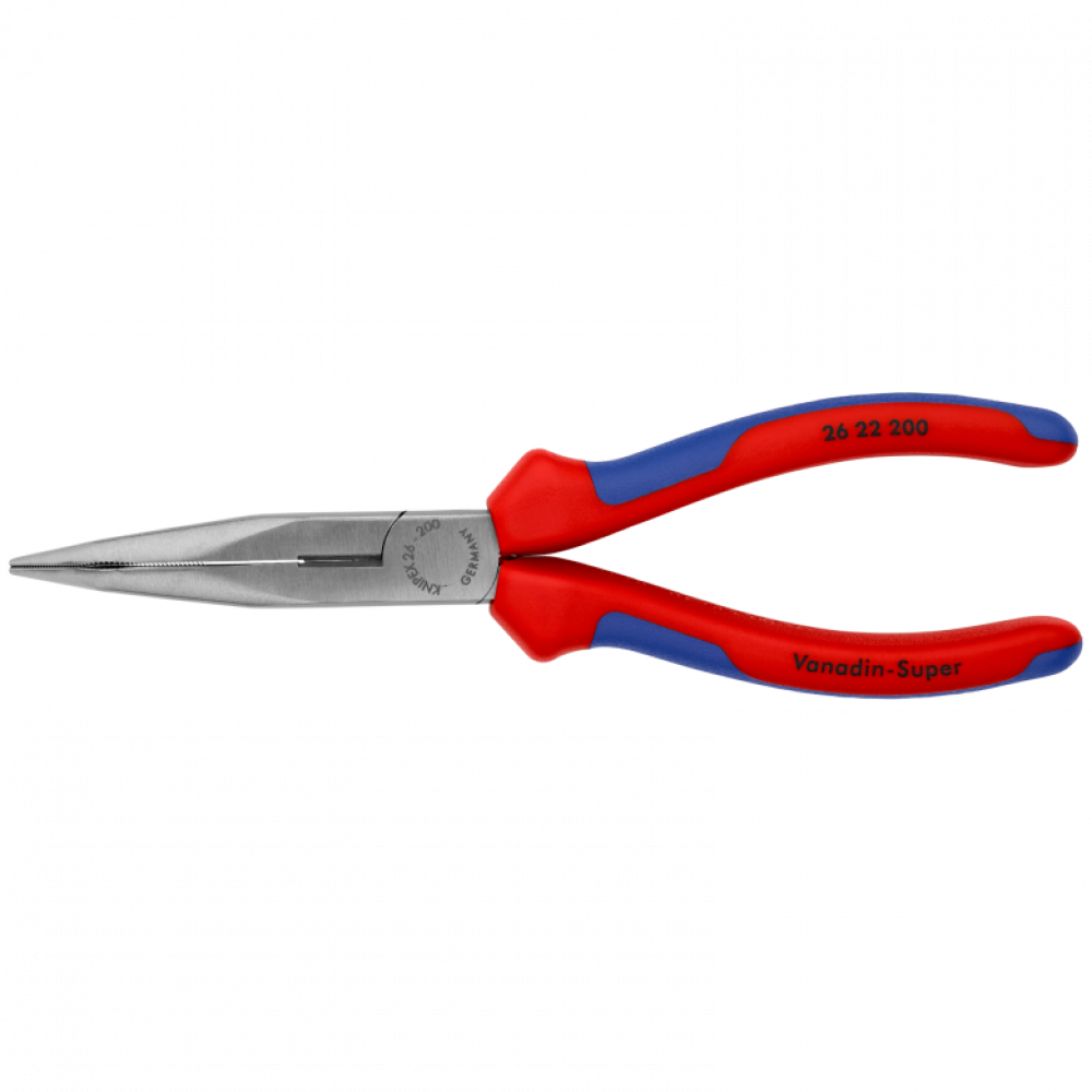 Плоские круглогубцы Knipex с режущими кромками (фосфатированные), 200 мм (26 22 200)