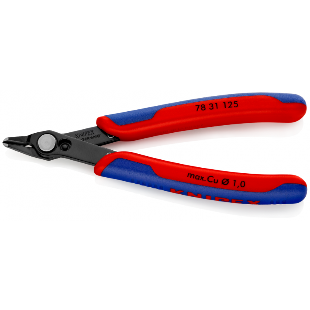 Кусачки Knipex Electronic Super Knips® прецизионные для самых тонких работ по резанию, 125 мм (78 31 125)