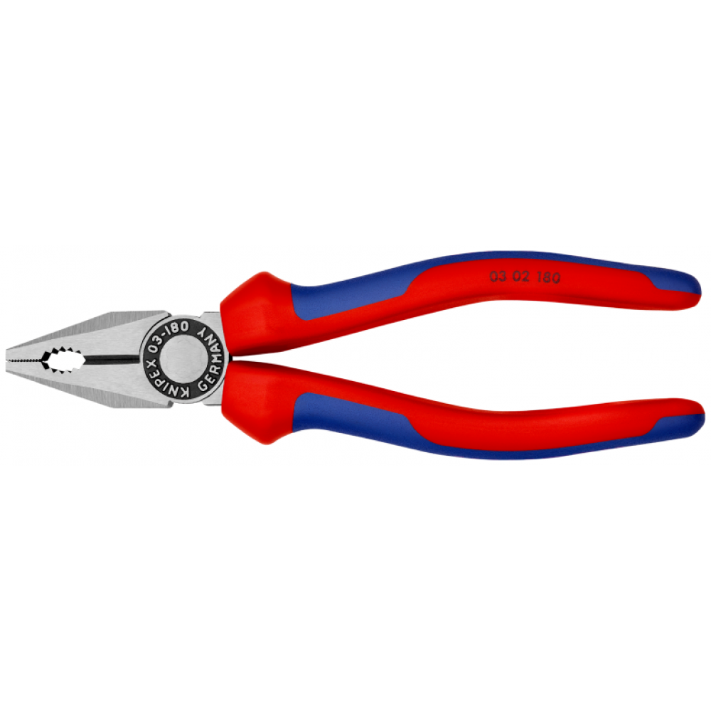 Плоскогубцы Knipex комбинированные (фосфатированные), 180 мм (03 02 180)