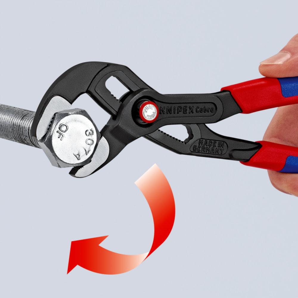 Переставные клещи Knipex Cobra QuickSet (с автопуском) сантехнические, 250 мм (87 21 250)