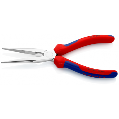 Плоские круглогубцы Knipex с режущими кромками (хромированные), 200 мм (25 15 200)