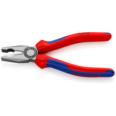 Плоскогубцы Knipex комбинированные (фосфатированные), 180 мм (03 02 180)