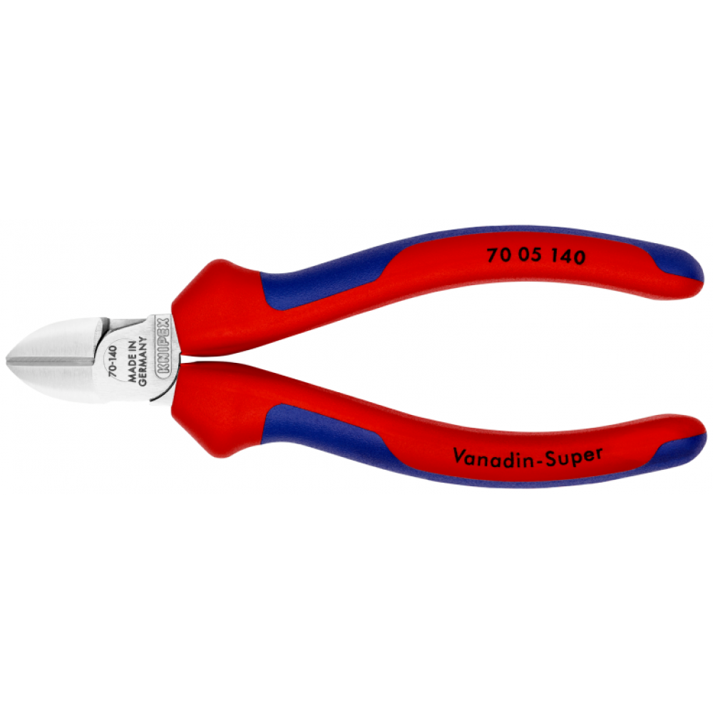 Кусачки боковые Knipex (хромированные), 140 мм (70 05 140)