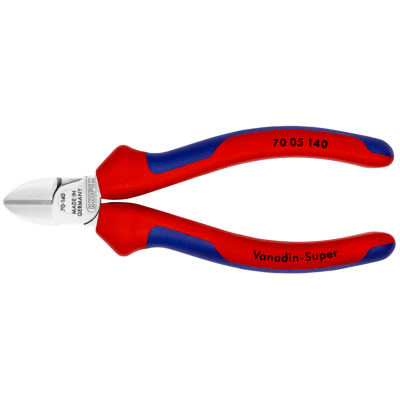 Кусачки боковые Knipex (хромированные), 140 мм (70 05 140)