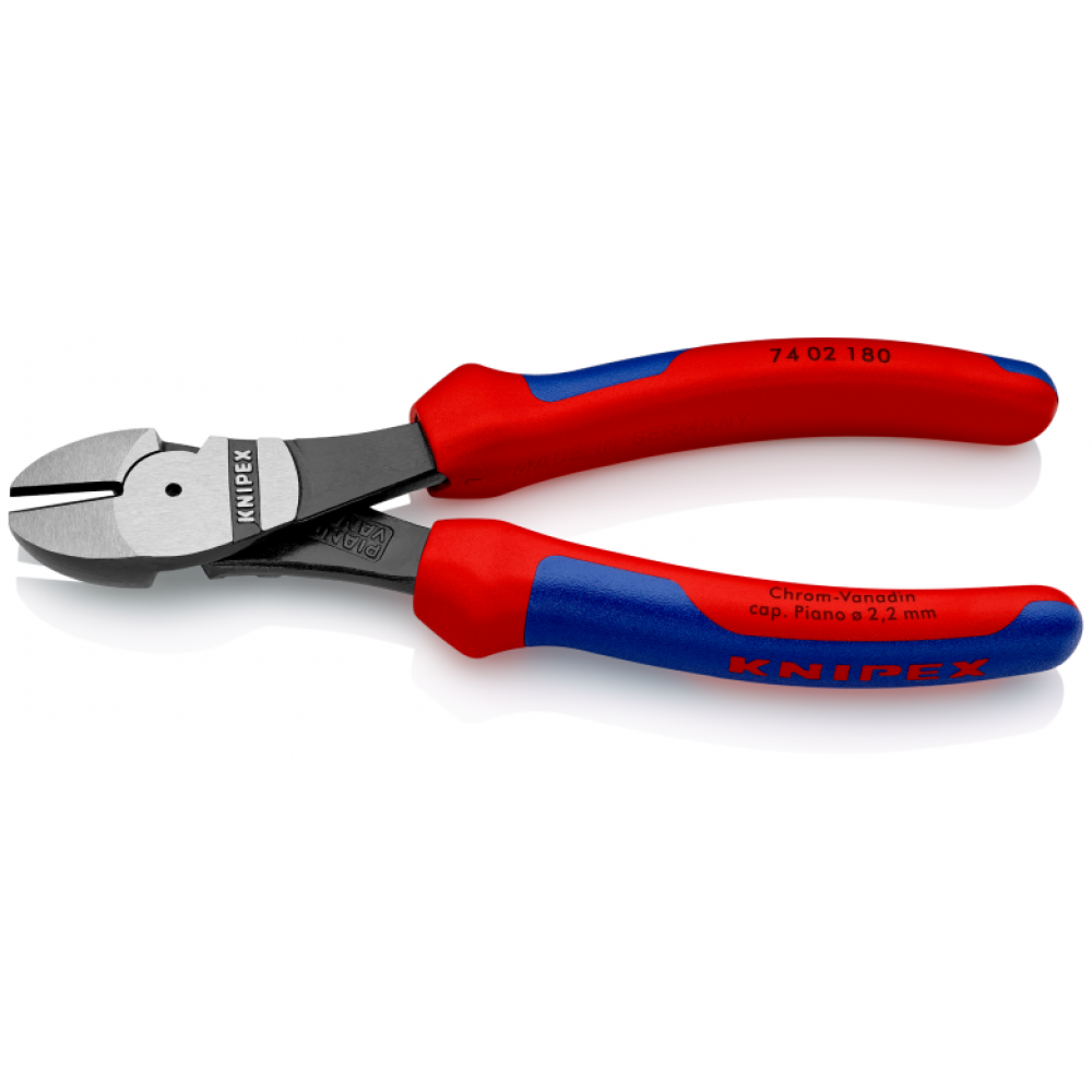 Кусачки боковые Knipex особой мощности, 180 мм (74 02 180)