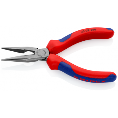 Плоские круглогубцы Knipex с режущими кромками (фосфатированные), 140 мм (25 01 140)