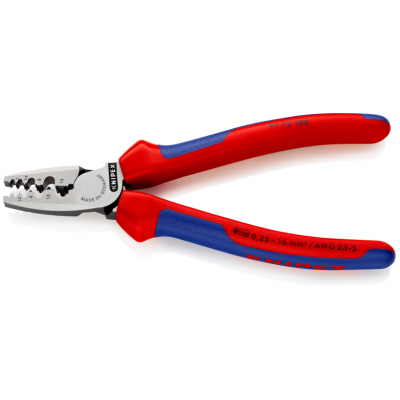 Кримпер Knipex для тонкостенных контактных гильз (97 72 180)