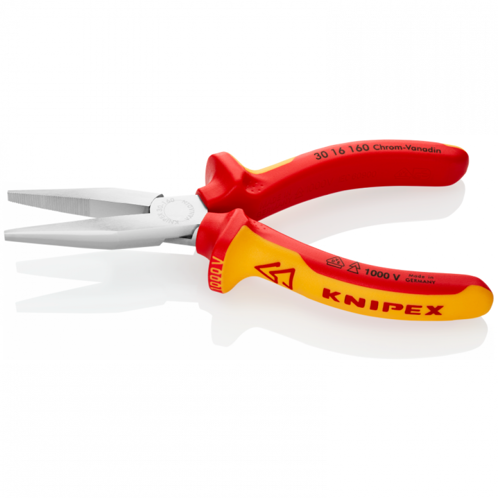 Длинногубцы VDE Knipex, 160 мм (30 16 160)